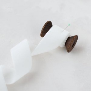 Робота Оксамитова стрічка 2.5см біла