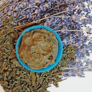 Работа Маска для лица "Лаванда и зеленый чай"