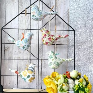 Робота Набір весняних пташок, пасхальний декор, великодній декор