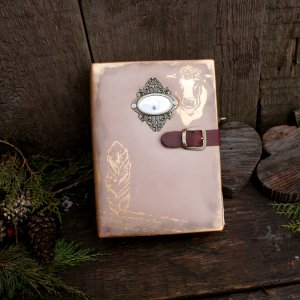 Работа Блокнот для рецептов в кожаной обложке