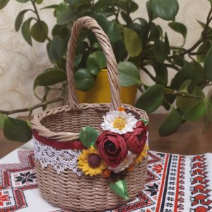 Работа Пасхальная корзина