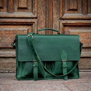 Работа Кожаный мужской портфель. Мужская сумка для докумнтов 