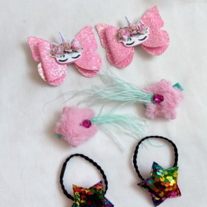 Робота Набір з єдиророгами і зірками заколки 