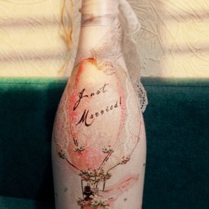 Работа бутылка свадебная