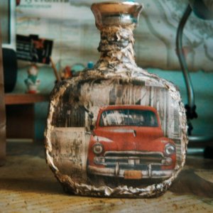 Работа Мужская бутылка