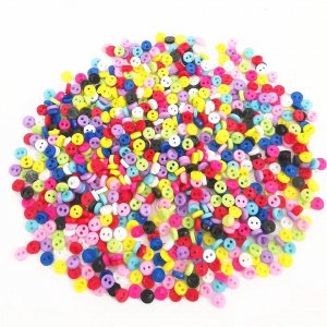 Работа Пуговицы кукольные мини 6мм микс