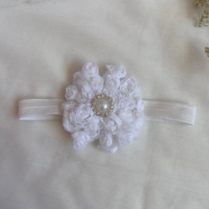 Работа Повязка меньше белый бант