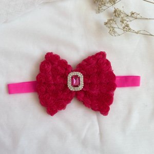 Работа Повязка великий малина бант.