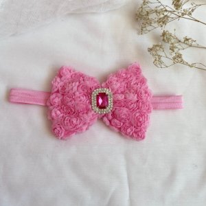 Робота Повязка великий рожевий бант.