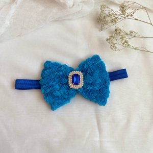 Работа Повязка большой синий бант