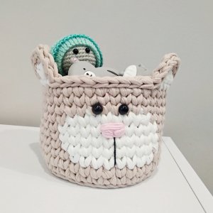 Робота Трикотажний кошик "Ведмежа", 1 шт