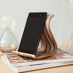 Работа Деревянная подставка для планшета • Sign • Zebrawood white