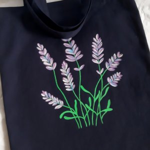 Работа Эко-сумка, шопер "Лаванда"