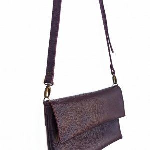 Робота Жіноча шкіряна сумка. Колір Баклажан.