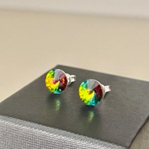 Робота Срібні сережки-пусети ріволі