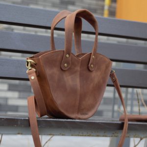 Работа Сумка с двумя ручками Kvoka "Love" (цвет виски)