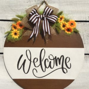 Работа Вывеска в прихожую Welcome
