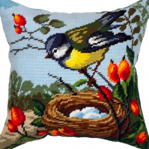 Робота Подушка декоративна  вишита напівхрестом, ручна робота 30