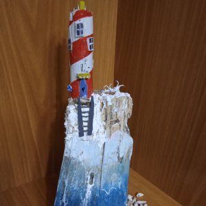 Работа Маяк на берегу океана