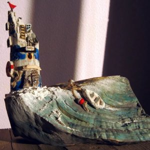 Работа Маяк на берегу моря