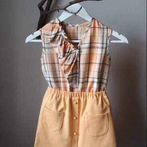 Работа Блузка с юбкой для девочки