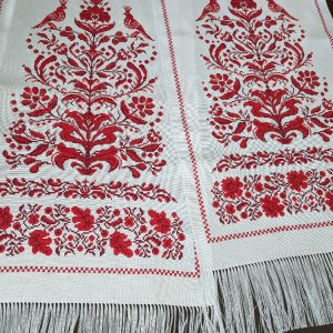 Робота Рушник Дерево життя з чол та жін сторонами та безкінечником