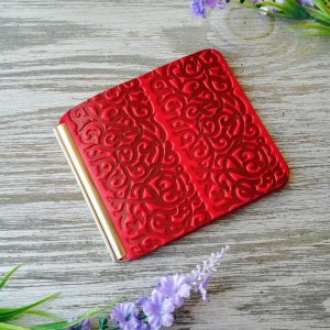 Робота Гаманець затиск червоний для грошей "Східні візерунки"