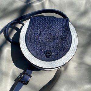 Робота Сумка шкіряна "Колорит" ручної роботи