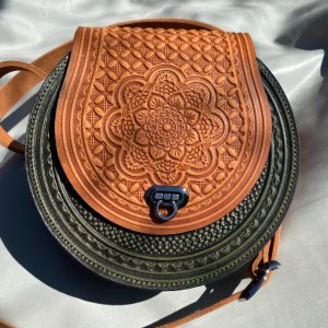 Робота Шкіряна сумка "Колорит"