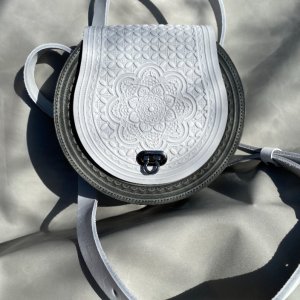 Робота Шкіряна сумка з натуральної шкіри "Колорит"