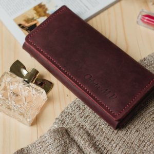 Робота Красивий жіночий гаманець з натуральної шкіри. 