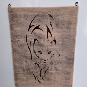 Работа Декоративное панно "Пантера"