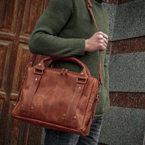 Работа Кожаная деловая сумка, Повседневная деловая сумка