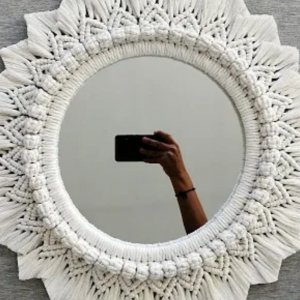 Робота Панно макраме, рама для дзеркала, фото