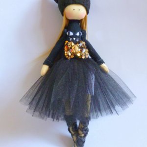 Робота Лялька балерина, текстильна лялька, лялька тильда