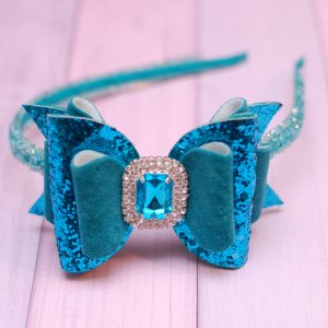 Робота Обруч з бірюзовим бантом