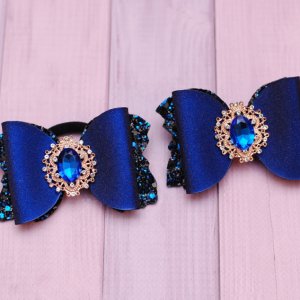 Робота Банти бантики з екокожі сині