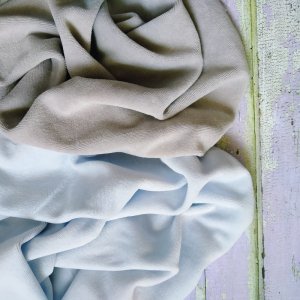 Робота Набір бавовняного велюру для рукоділля сірий і блакитний