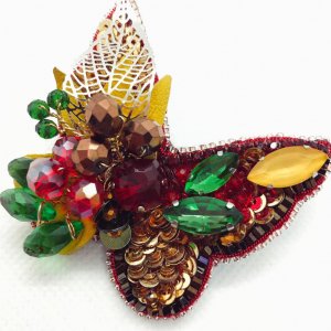 Работа Брошь "Баттерфляй"