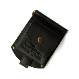 Робота Затискач для грошей ручної роботи з натуральної шкіри.