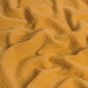 Работа Ткань для рукоделия в винтажном стиле муслин горчица