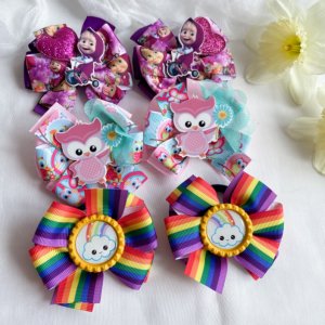 Работа Резинки бантики маша ,сова,веселка