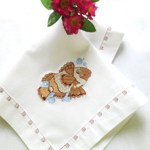 Робота Серветки "Підводний світ з рибкою і коником"