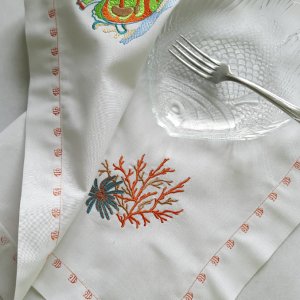 Робота Серветки "Підводний світ з водоростями і рибкою"