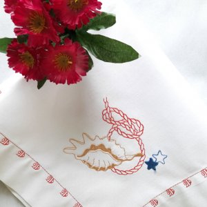 Робота Серветки "Підводний світ з черепашкою і рибкою"