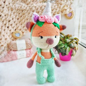 Работа Игрушка детская Лисичка с ободком