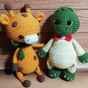Работа Вязаная игрушка черепашонок