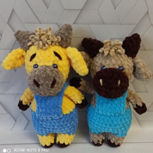 Работа игрушка бычок