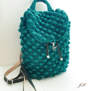 Робота Рюкзак з візерунком "шишечки" смарагд