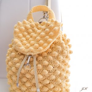 Робота Рюкзак з візерунком "шишечки" лимонний